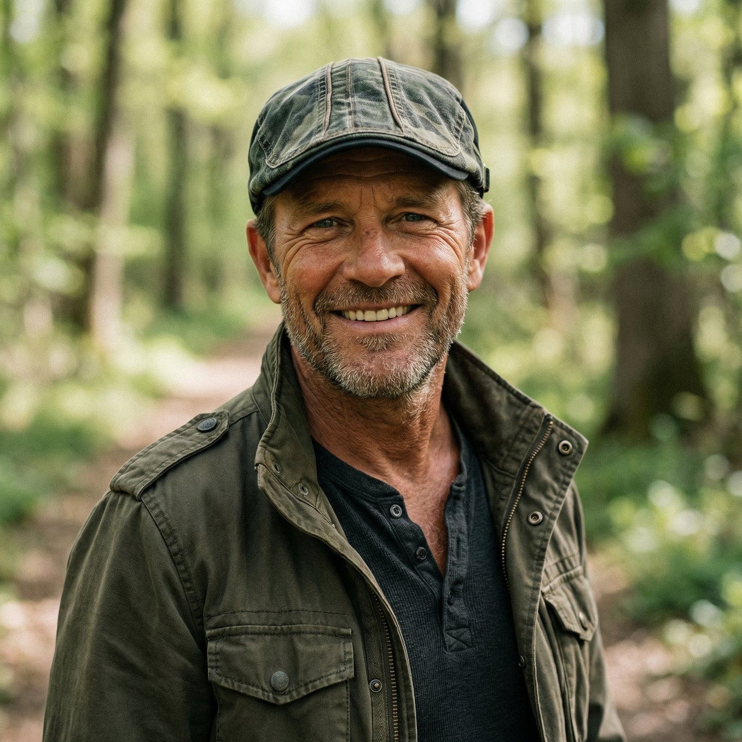 The Ranger — Camo Flat Cap
