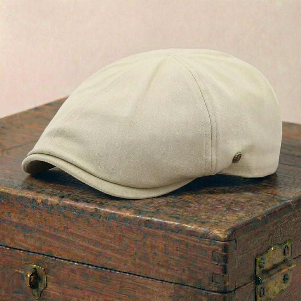 The Settler — Brushed Cotton Flat Cap