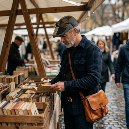 The Weaver — Patchwork Tweed Flat Cap