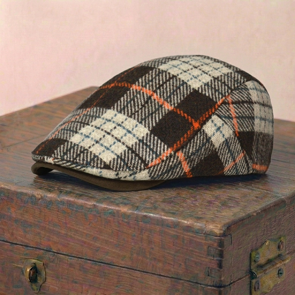 The Weaver — Tartan Tweed Flat Cap