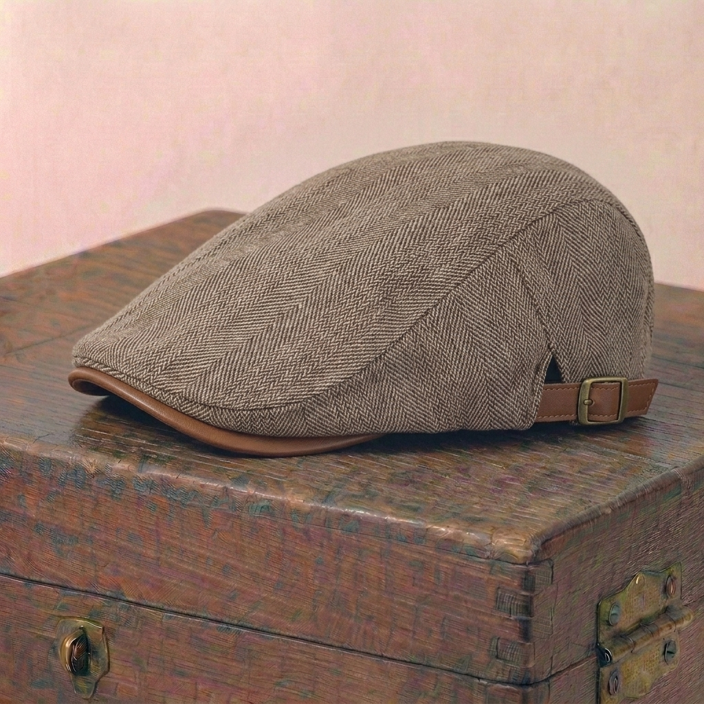 The Carpenter — Herringbone Flat Cap