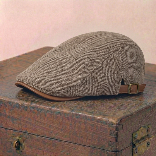 The Carpenter — Herringbone Flat Cap