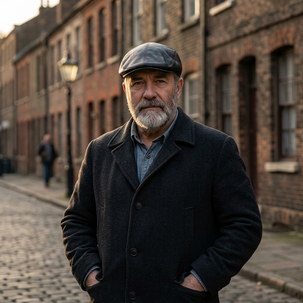 The Cobbler — Leather Flat Cap