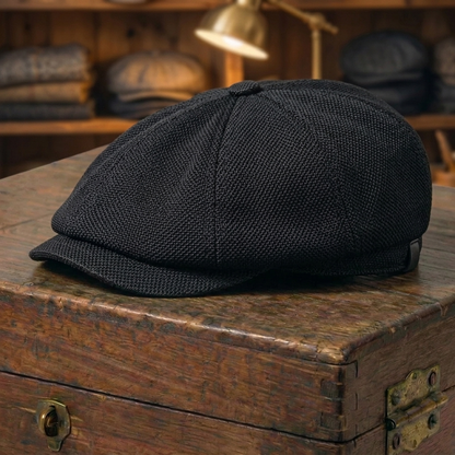 Herringbone Newsboy Cap