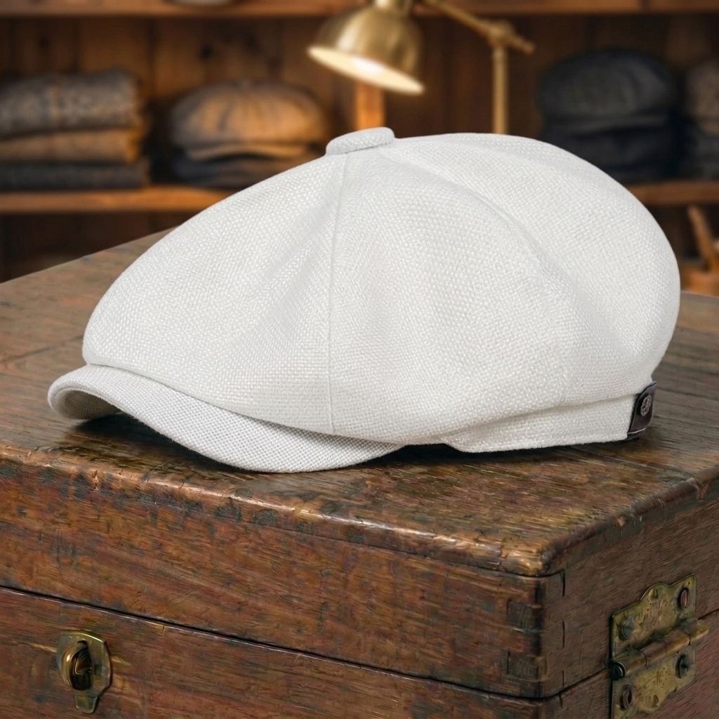 Herringbone Newsboy Cap