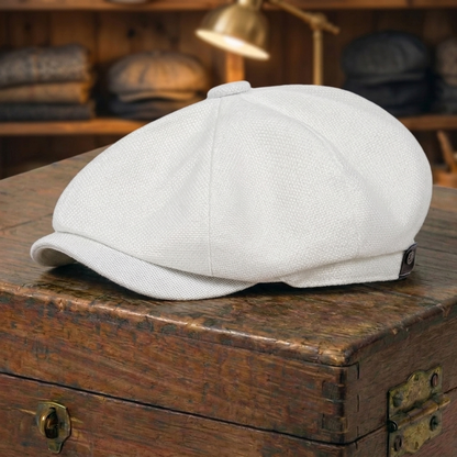 Herringbone Newsboy Cap