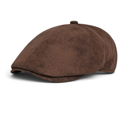 Suede Newsboy Cap