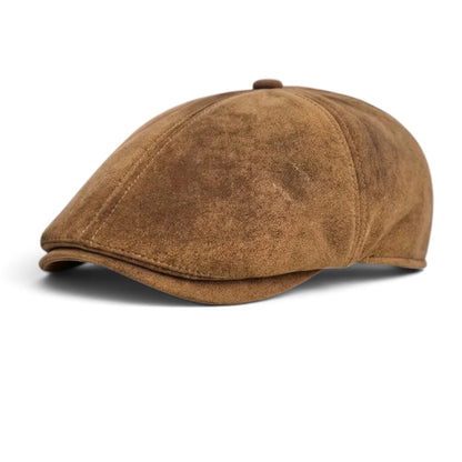 Suede Newsboy Cap