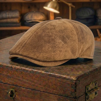 Suede Newsboy Cap