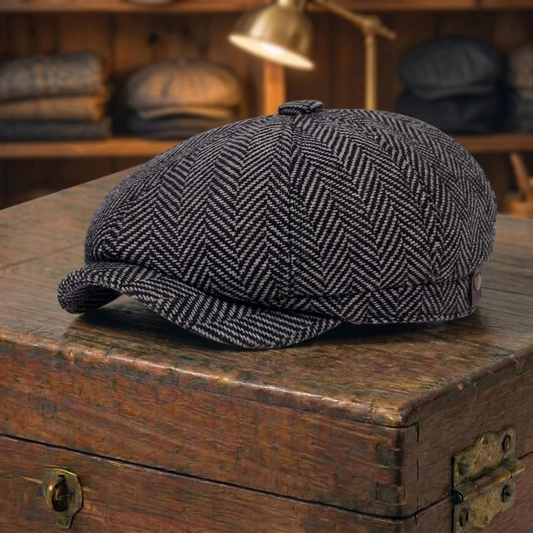 Contrast Herringbone Cap
