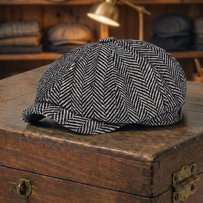 Contrast Herringbone Cap