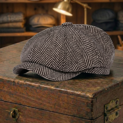 Contrast Herringbone Cap