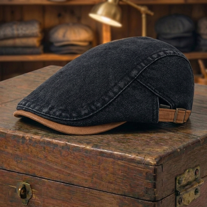 Denim Flat Cap