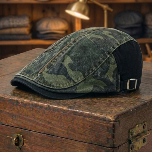 Camo Flat Cap
