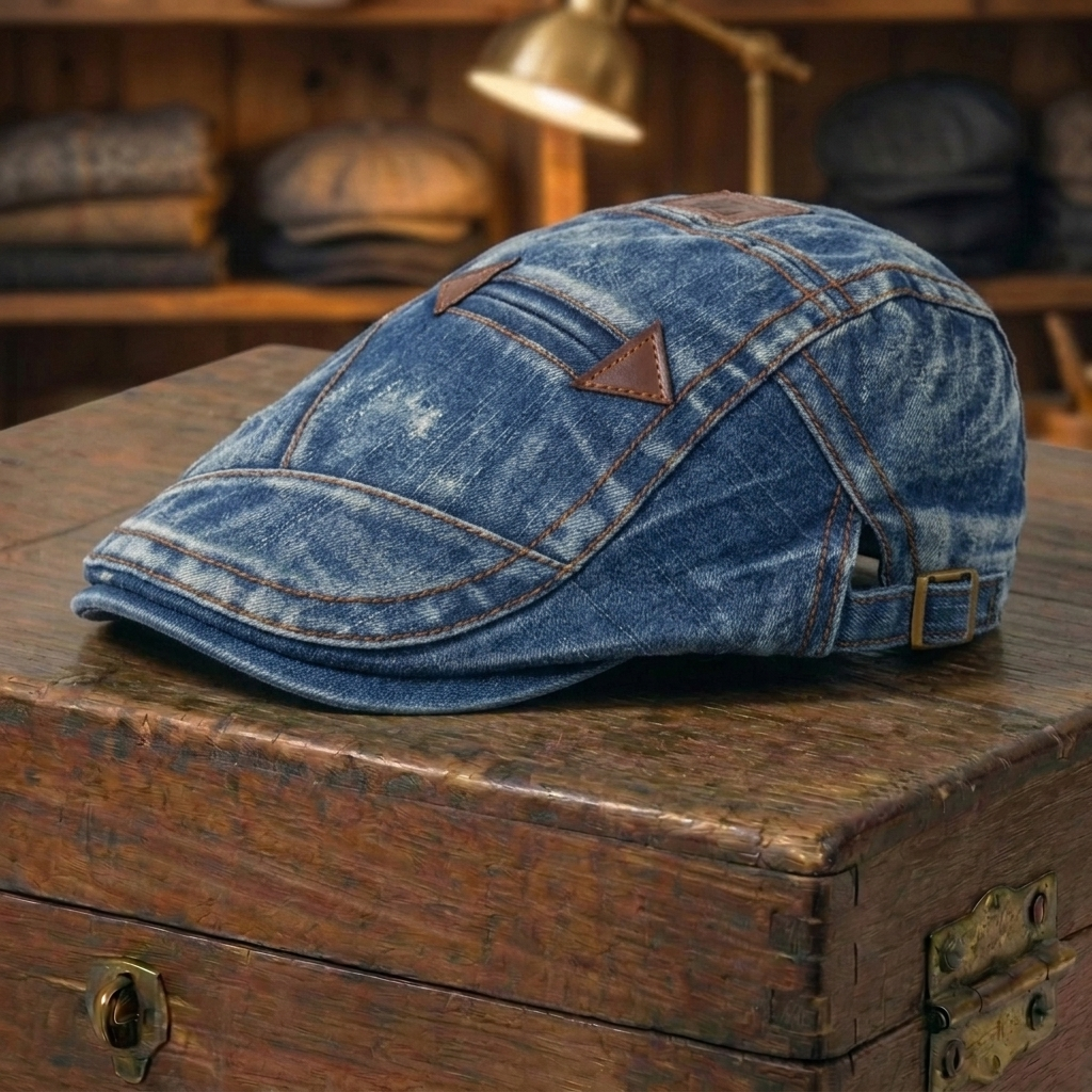 Patch Denim Cap