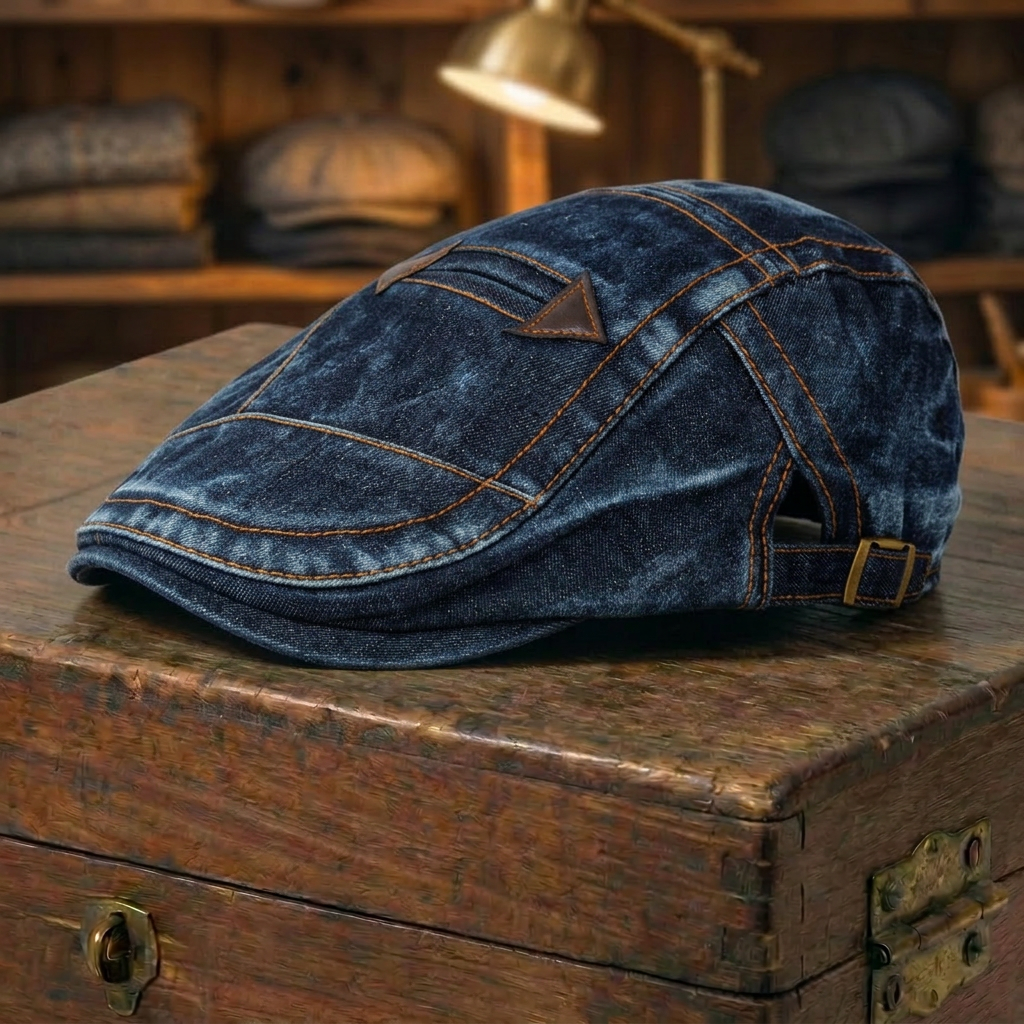 Patch Denim Cap