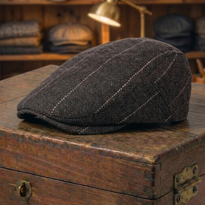 Pinstripe Herringbone Cap