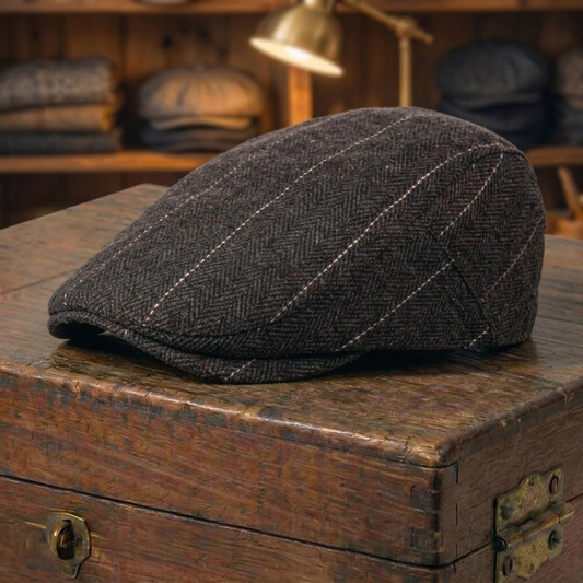 Pinstripe Herringbone Cap