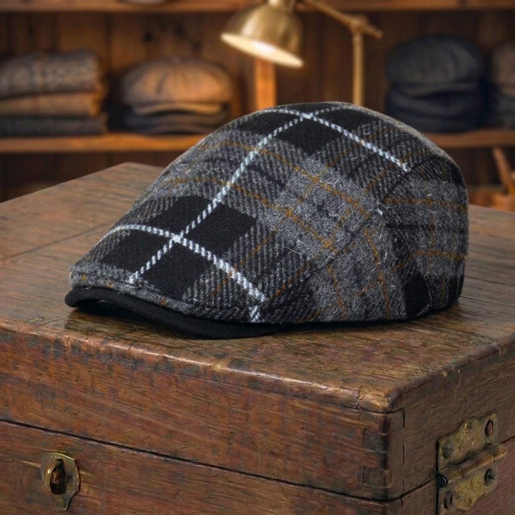Tartan Tweed Cap