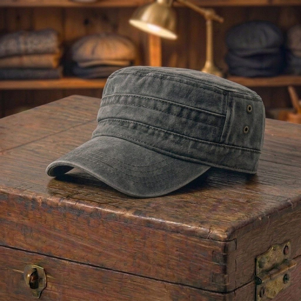 Washed Cotton Cadet Cap