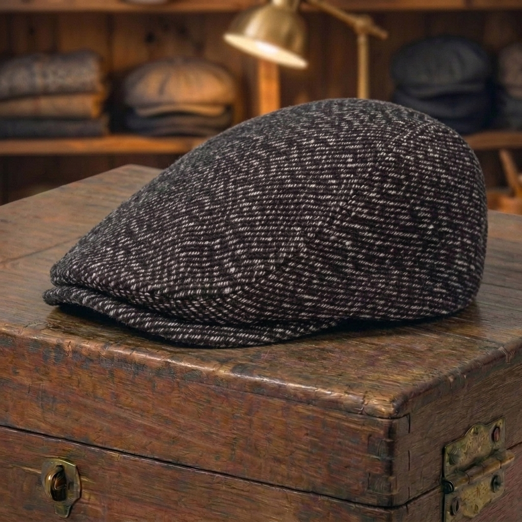 Herringbone Flat Cap