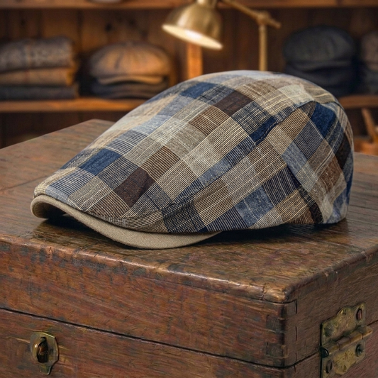 Patchwork Plaid Cap