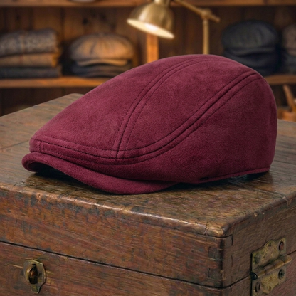 Suede Flat Cap