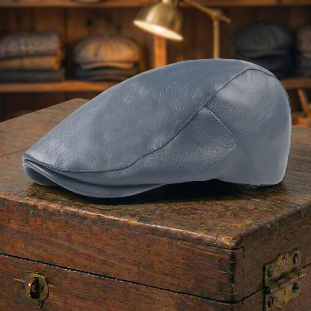 Smooth Leather Cap