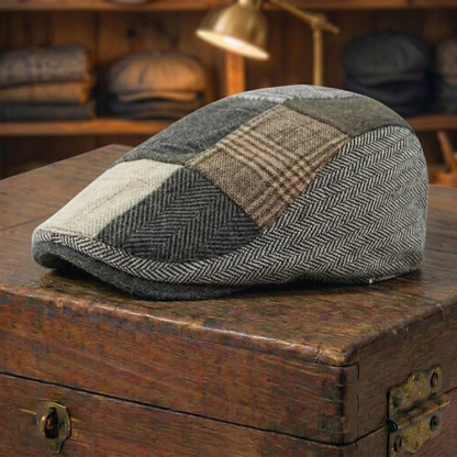 Patchwork Tweed Cap
