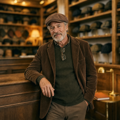 Suede Newsboy Cap