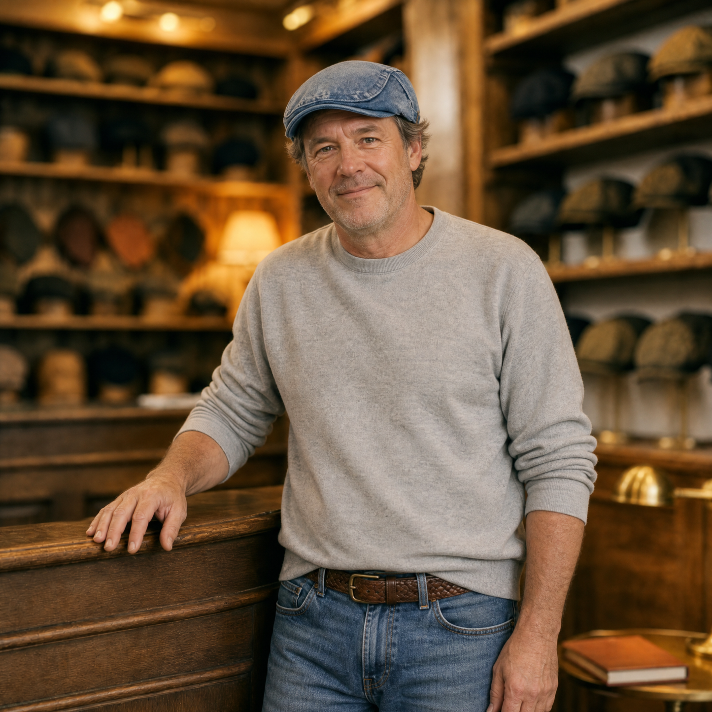 Stonewashed Denim Cap