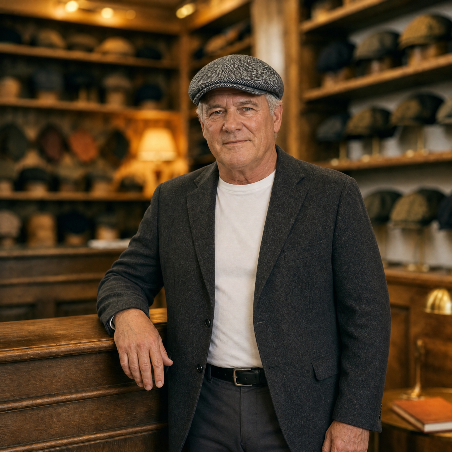 Herringbone Flat Cap