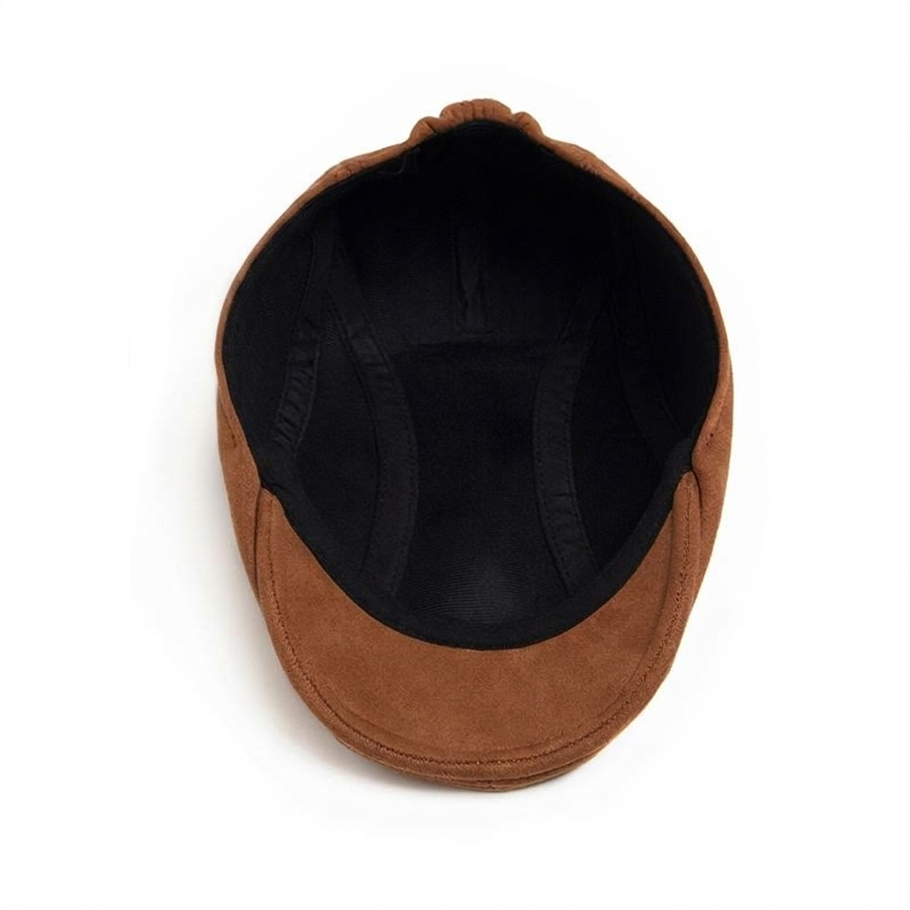 Suede Flat Cap