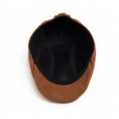 Suede Flat Cap