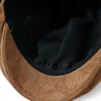Suede Newsboy Cap