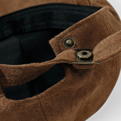 Suede Newsboy Cap