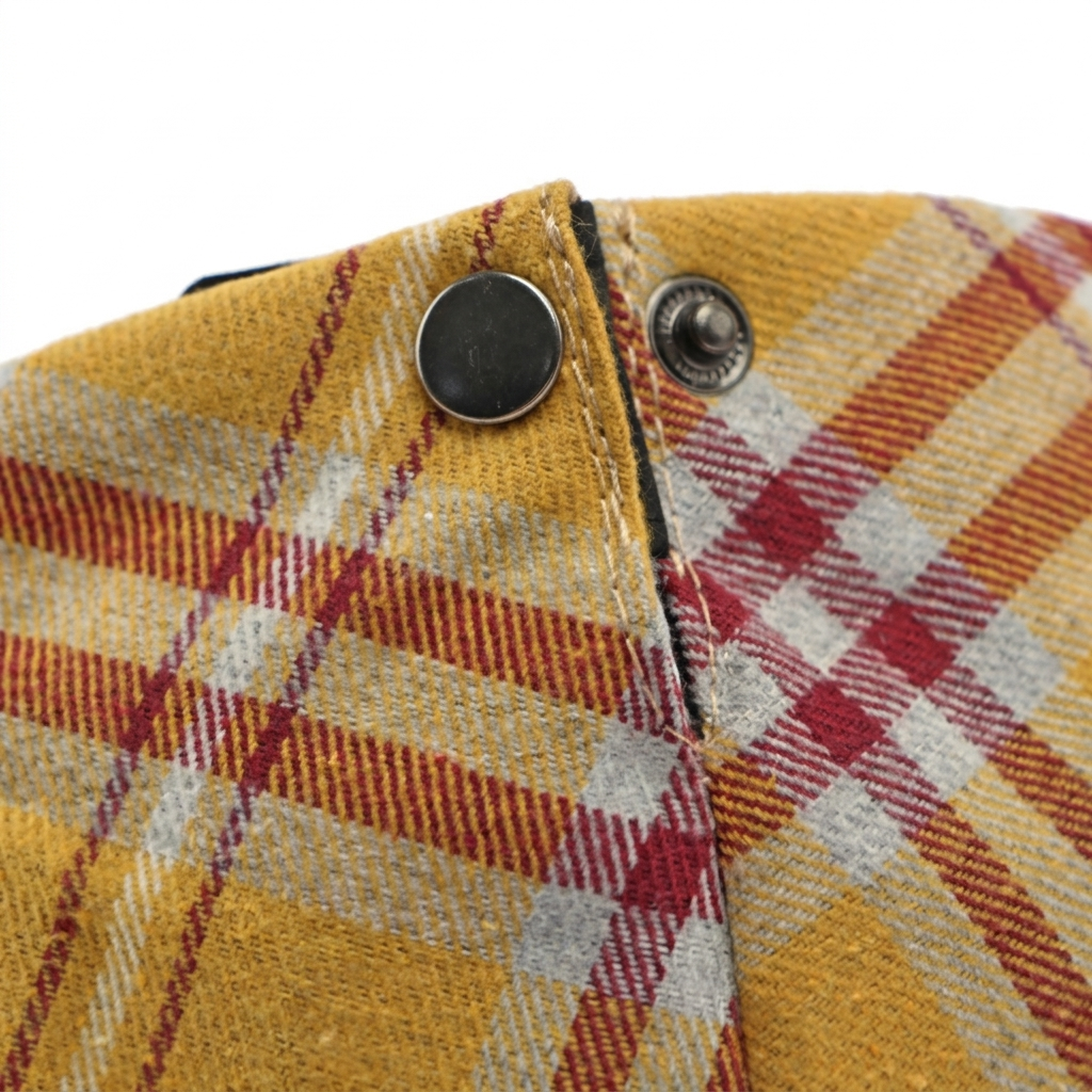Patchwork Plaid Cap